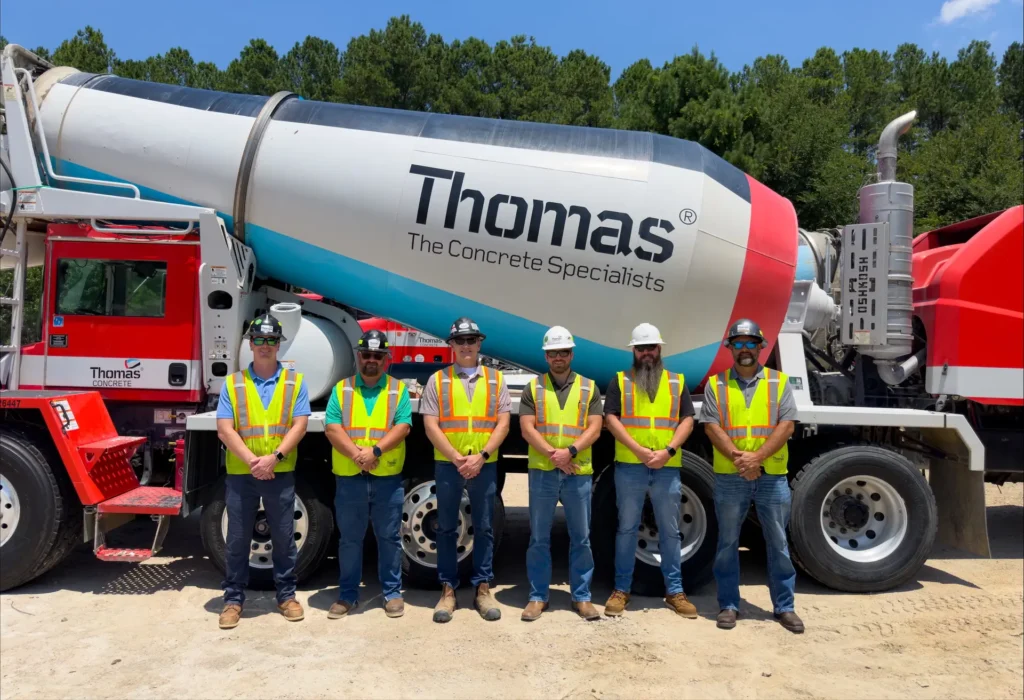 Raleigh ready-mix concrete team