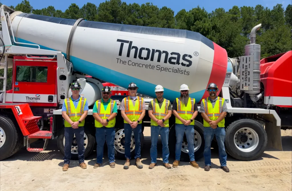 Raleigh ready-mix concrete team