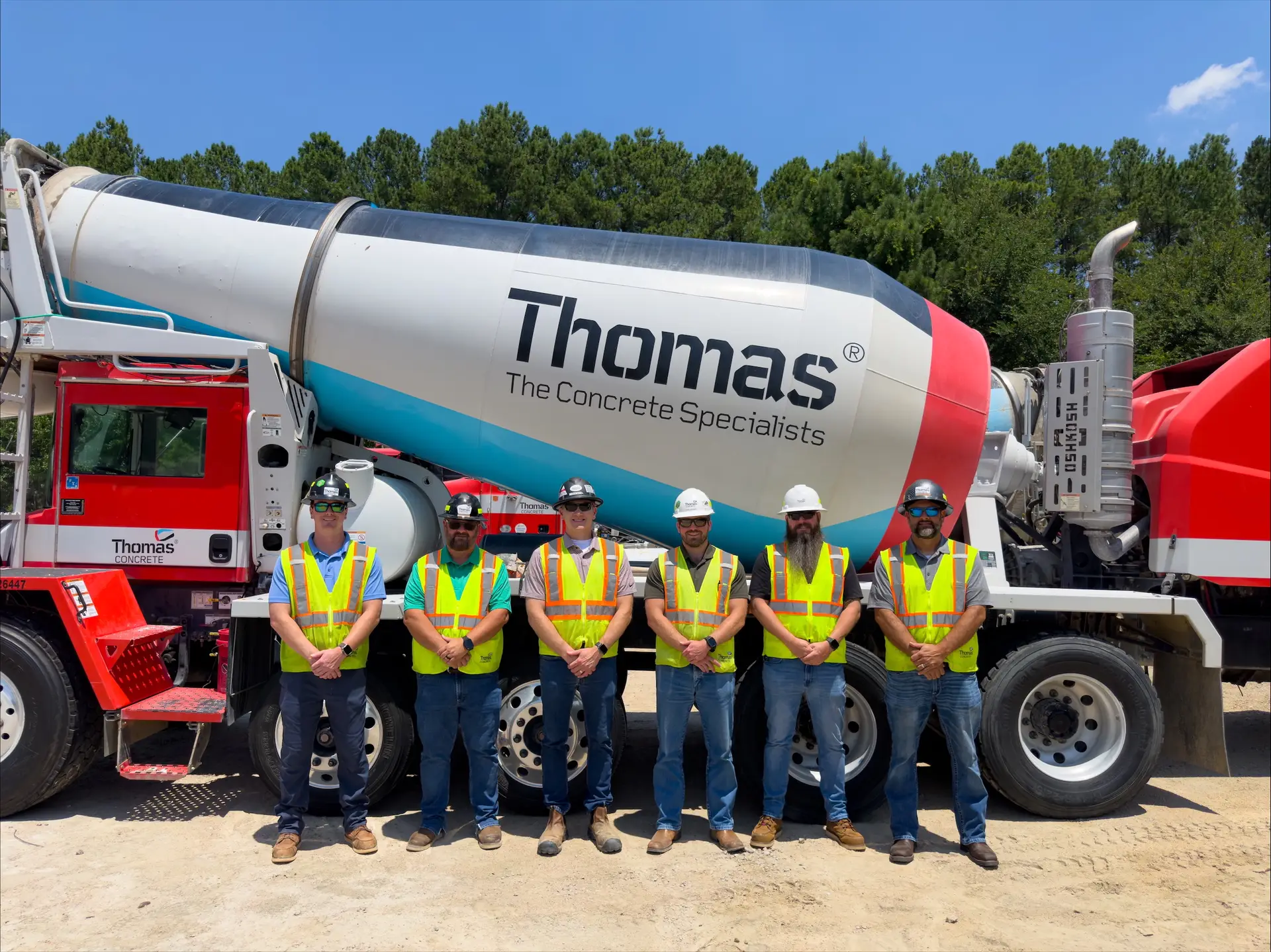 Raleigh ready-mix concrete team
